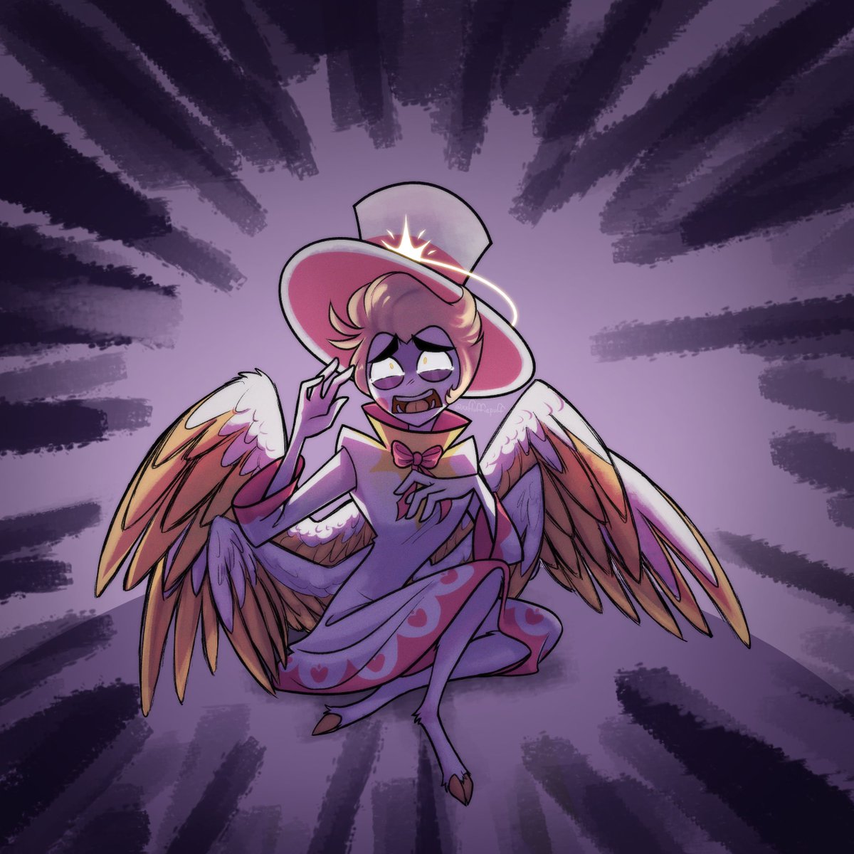 xxfluffepuff's tweet photo. #LuciAngstWeek2025 day 2: outcast/failure

#HazbinHotelLucifer #LuciferMorningstar https://t.co/kmcqeqgpWJ