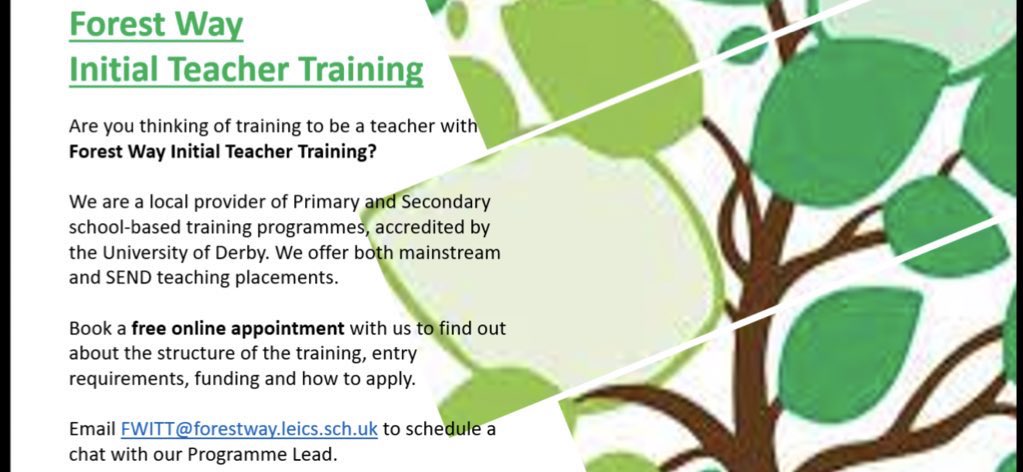 Could 2025 be the year that you fulfil your dream of becoming a teacher? We are a friendly local provider of primary and secondary teacher training courses, accredited by the University of Derby. Get in touch to chat about your options in the NW Leicestershire area.