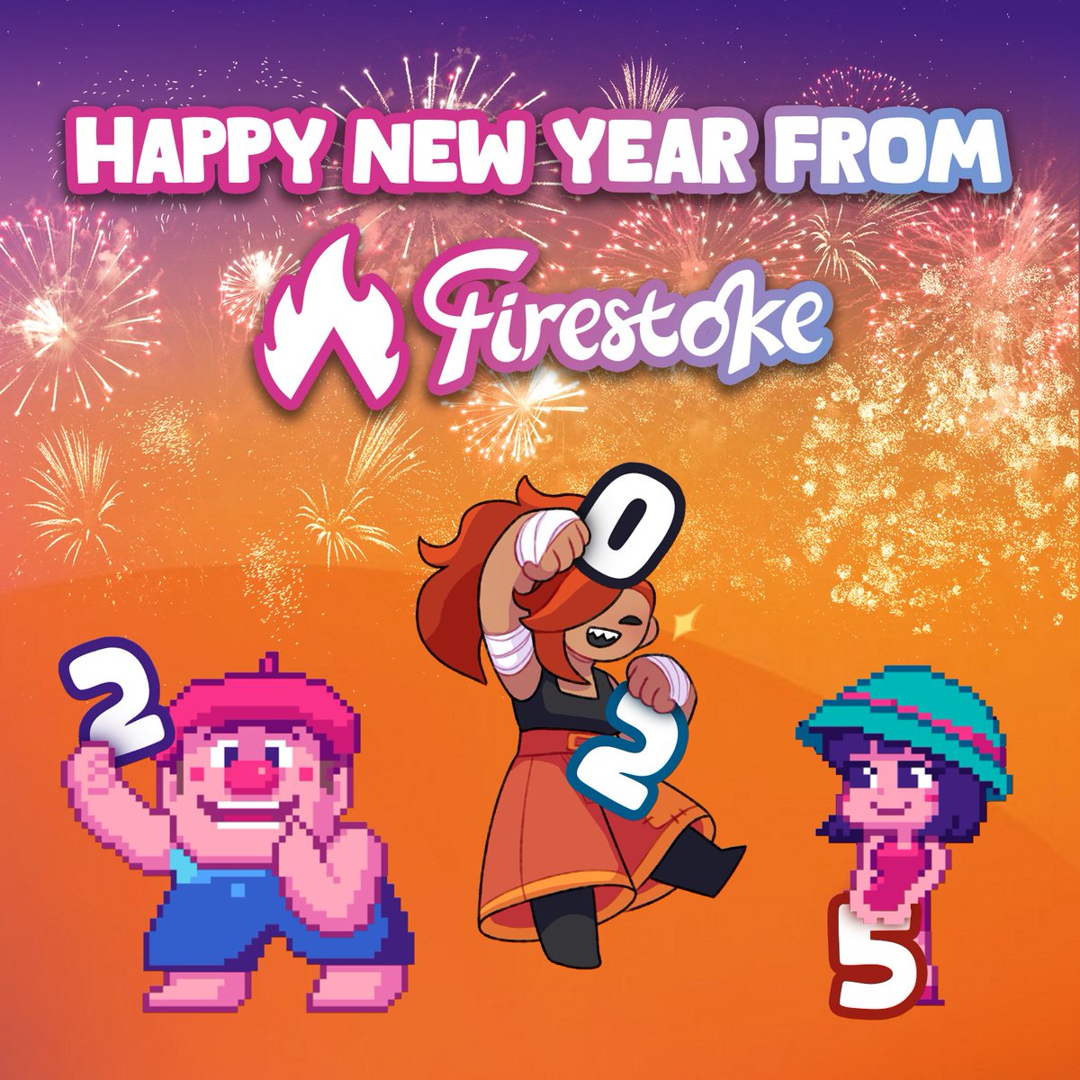 Wishing everyone a #HappyNewYear2025! 🥳🎇🎆
Here's to another 12 months of awesome gaming, indie magic and #joy!
#NewYear #indiegames #indiegame #indiedev #gamers #gaming #videogames