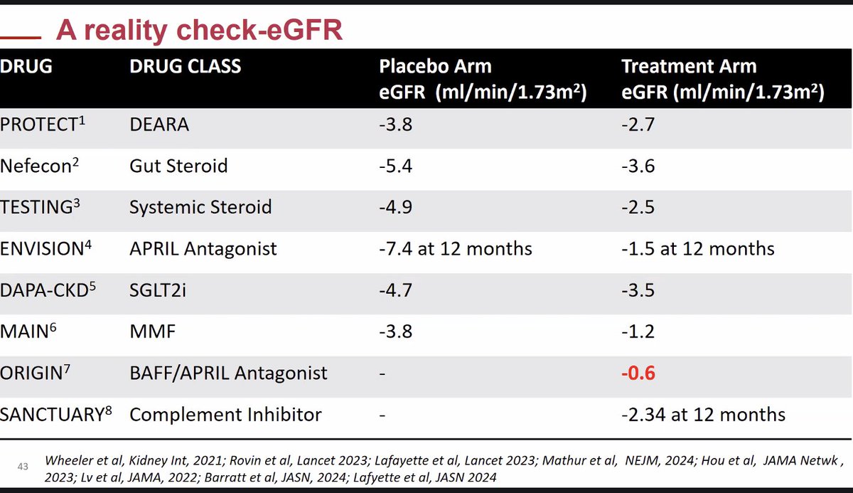 dra_miliflores's tweet photo. IgAN treatment dilemma: Proteinuria 📉 and eGFR stabilization are key, but is it time to consider other surrogates? 🤔 2025 @GlomCon @BradRovin 🎉 https://t.co/39NsQVKWn1