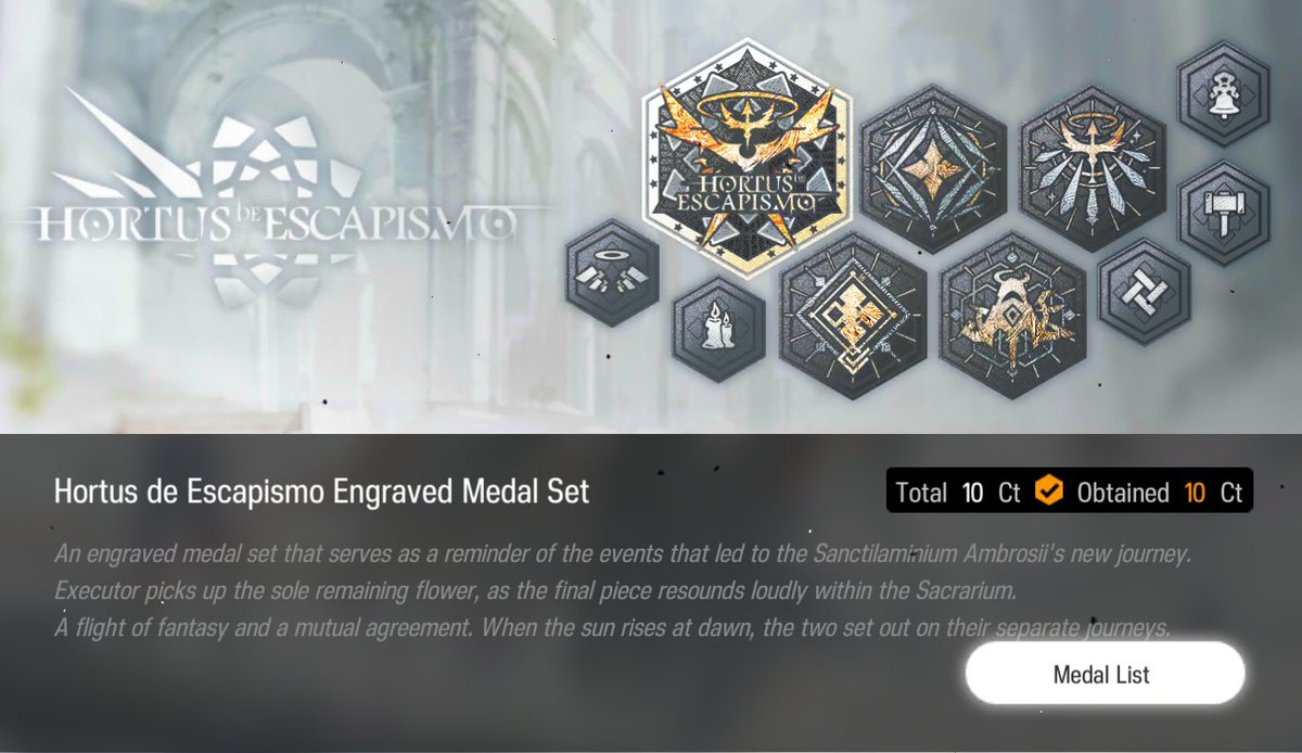 anglerssquad's tweet photo. Super happy we got the full medal set
#gaming #Arknights #gatchagame #arknight #streamer https://t.co/yL40MiQ0S7