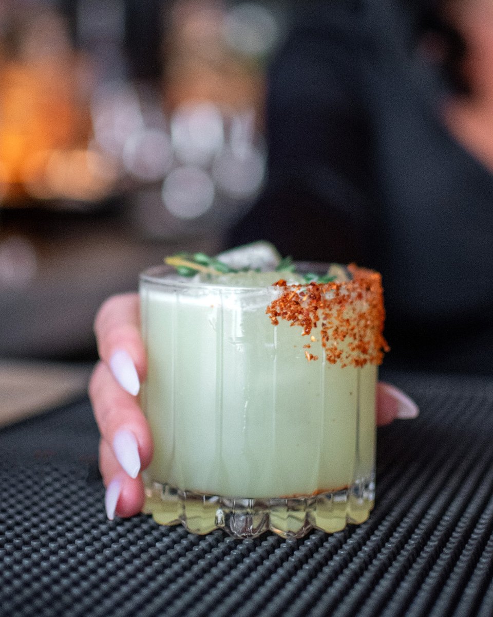 Behind the bar at Mooo Seaport, creativity meets craftsmanship. Tonight, we’re enjoying the “Devils Advocate” cocktail prepared with Ghost Tequila, Rosalina Mezcal, Cucumber, Pineapple, Giffard Orgeat, and Lime. 

Make your reservation at MoooRestaurant.com