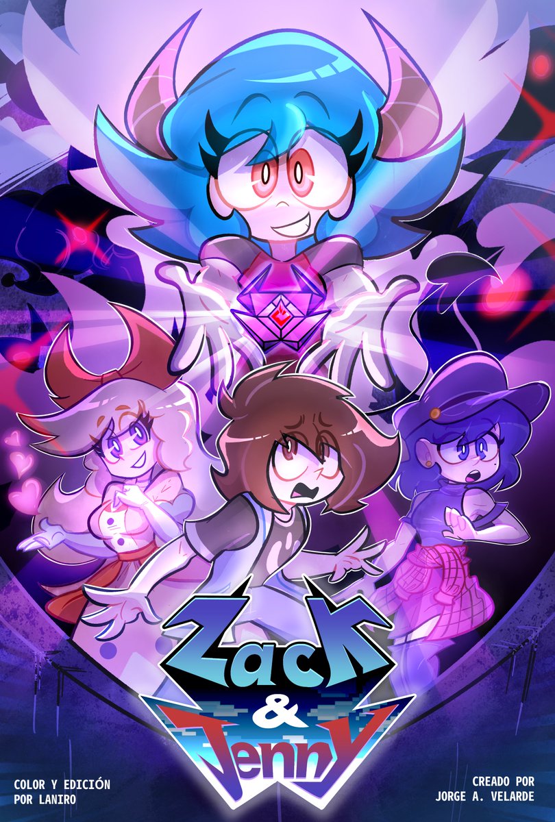 Zack &amp; Jenny Es un webcomic que aun se sigue trabajando, el capitulo 01 saldrá en algun momento de 2025, del momento solo en español, mas adelante haré lo posible para tenerlo en su version en Ingles.

Muchas gracias a Laniro por su trabajo en el color y edición del poster