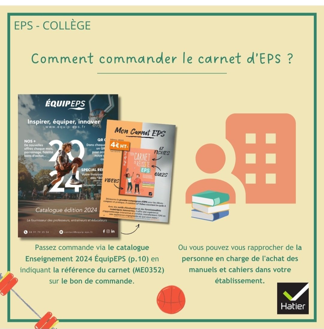 Très belle année et une bonne santé - qui passe par une pratique physique régulière ! Heureusement, l'EPS est là 😍