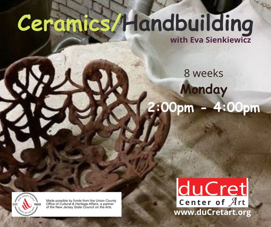 duCretArtSchool's tweet photo. #art #artcenter #ducret #artscene #arteducation #rtclassesforadults #pottery #clay #ceramics # #creative #fun #skill #hobby #plainfieldnj
CLASS STARTS JANUARY 13TH https://t.co/rRmkwIdDFG