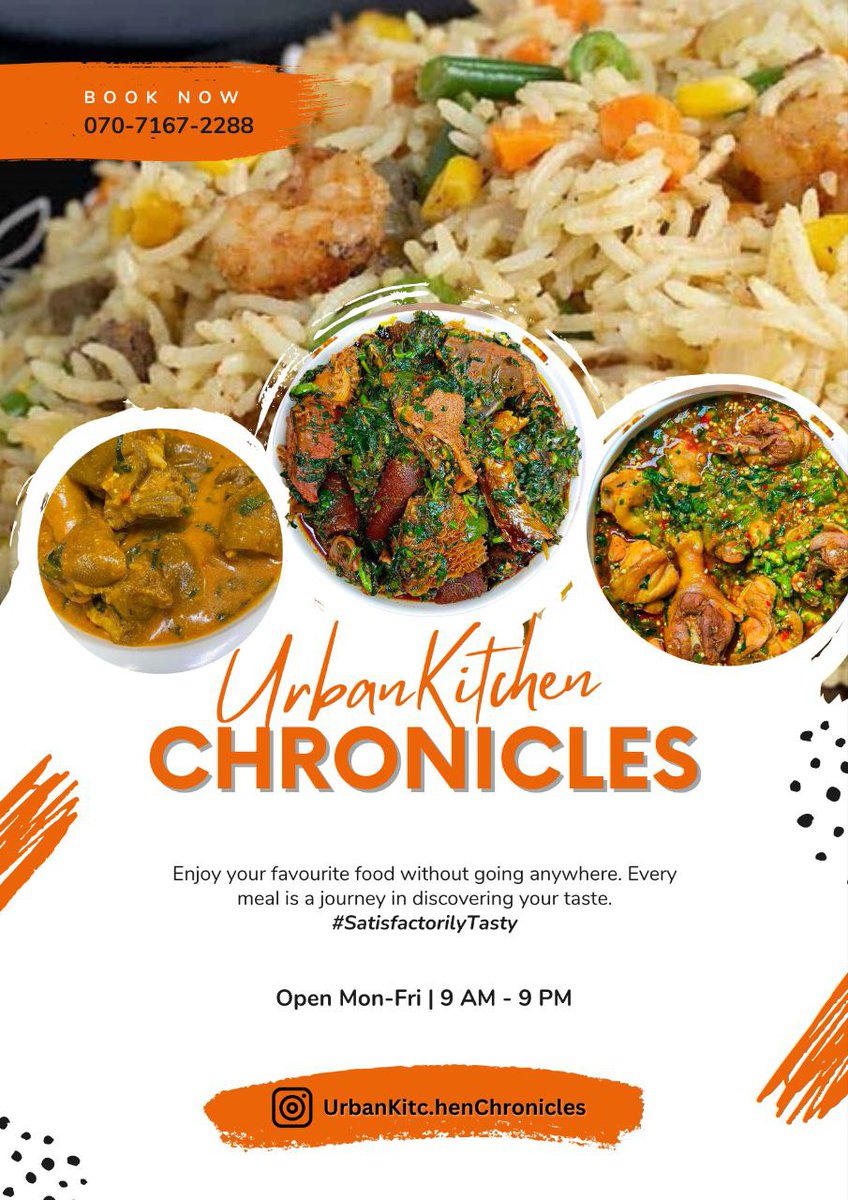 EnterpriseNoark's tweet photo. π΄β¨ UrbanKitchenChronicles: Your Taste, Our Passion! β¨π΄
From hearty soups to smoky jollof, spicy peppered meats, and moreβevery meal is crafted with love and delivered fresh to your doorstep in Warri. π₯π
π¦ Order now!
#Peterobi
#Bitcoin
#FayeYoko
#NNPCIsWorking
#warri https://t.co/edMJmEeT5i