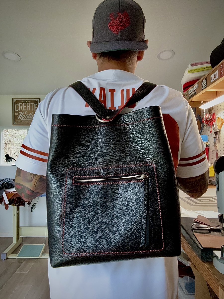 Coming at you with a brand new design for the new year. Introducing the KAIJU leather backpack! 🎒 

The new KAIJU leather backpack has several zippered pockets, interior &amp; exterior as well showcasing a Japanese fabric interior. 

instagram.com/p/DEU6ithpaRl/…