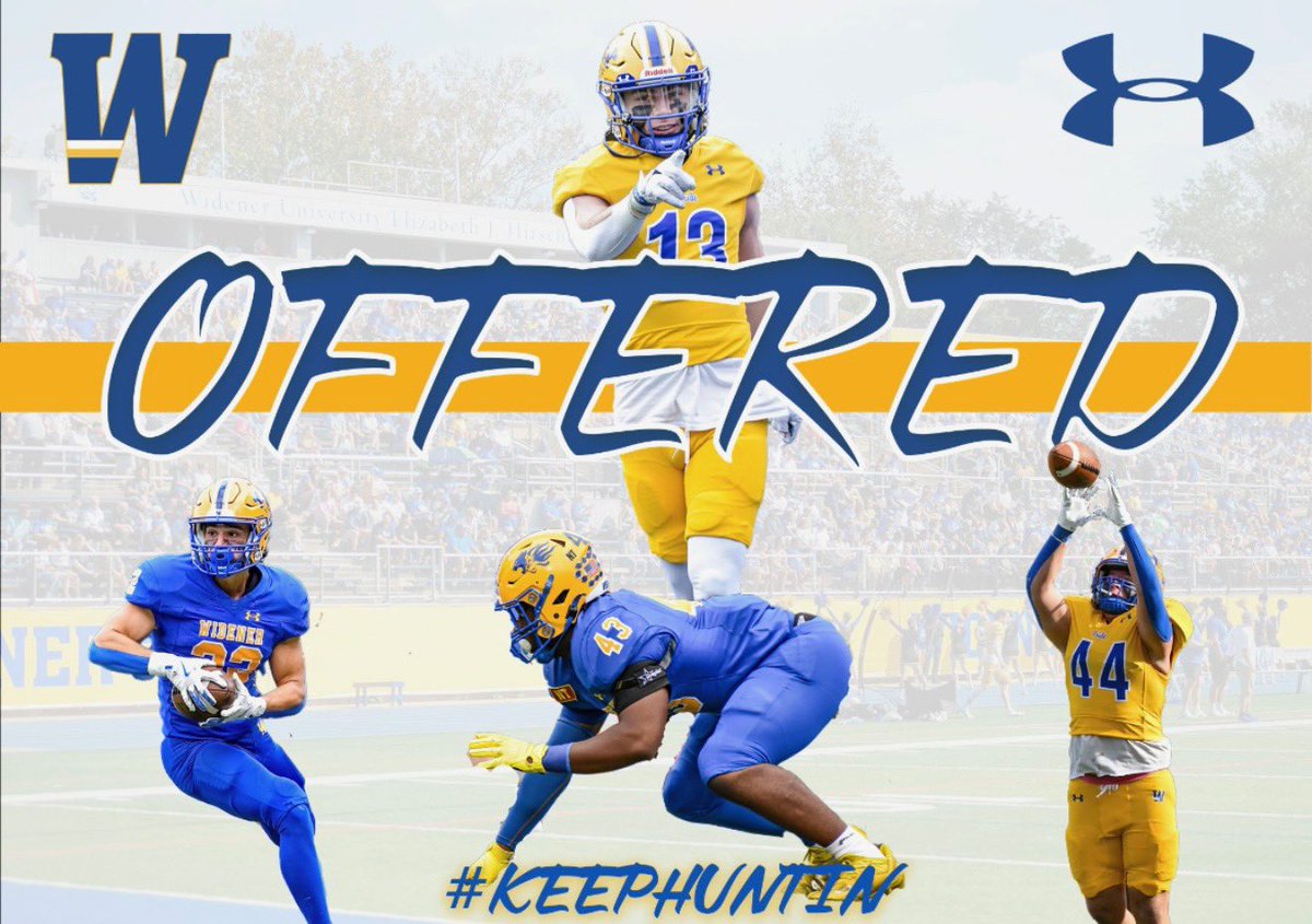 Very thankful to receive  my 4th offer from Widner thank you <a href="/CoachBossHogge/">Nathaniel Hogge</a> <a href="/PWHS_Football/">PW Football</a>