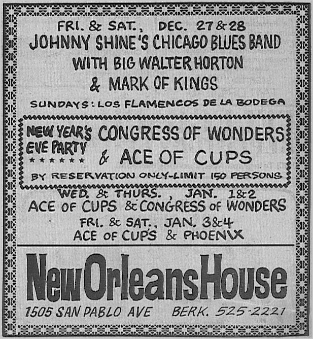 On this Thursday let's throw it back to the late '60s when Ace of Cups brought their unique rock sound to Berkeley's New Orleans House. Their sensational stay showcased their talent and built a devoted local following. A moment when women in rock truly made waves!