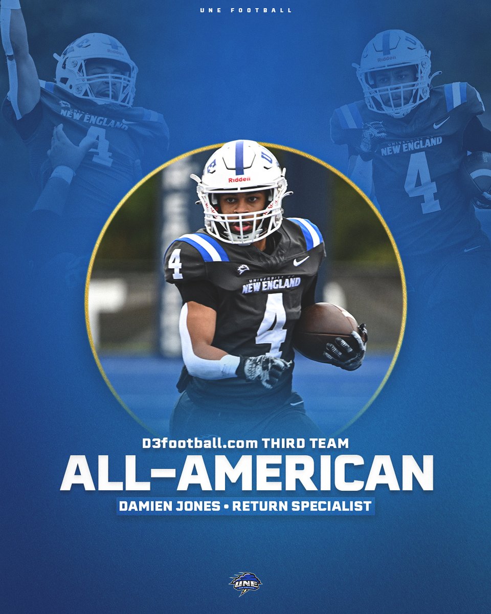 UNE Athletics (@unesports) on Twitter photo The first All-American in <a href="/UNEfootball/">University of New England Football</a> history! π
<a href="/d3football/">D3football.com</a> release β‘οΈ tinyurl.com/m7svpr7h The first All-American in <a href="/UNEfootball/">University of New England Football</a> history! π
<a href="/d3football/">D3football.com</a> release β‘οΈ tinyurl.com/m7svpr7h
