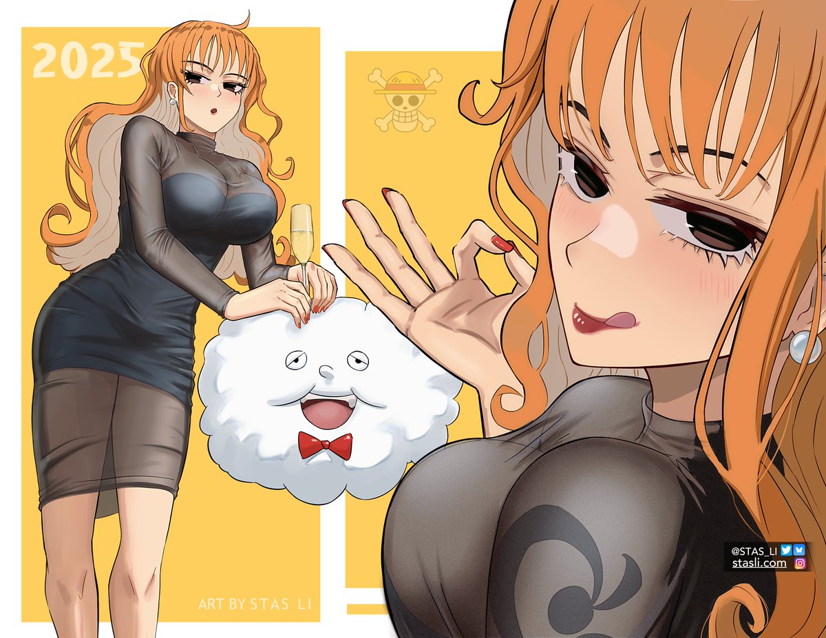 Festive Nami 🥂
-------
#Onepiece #Nami