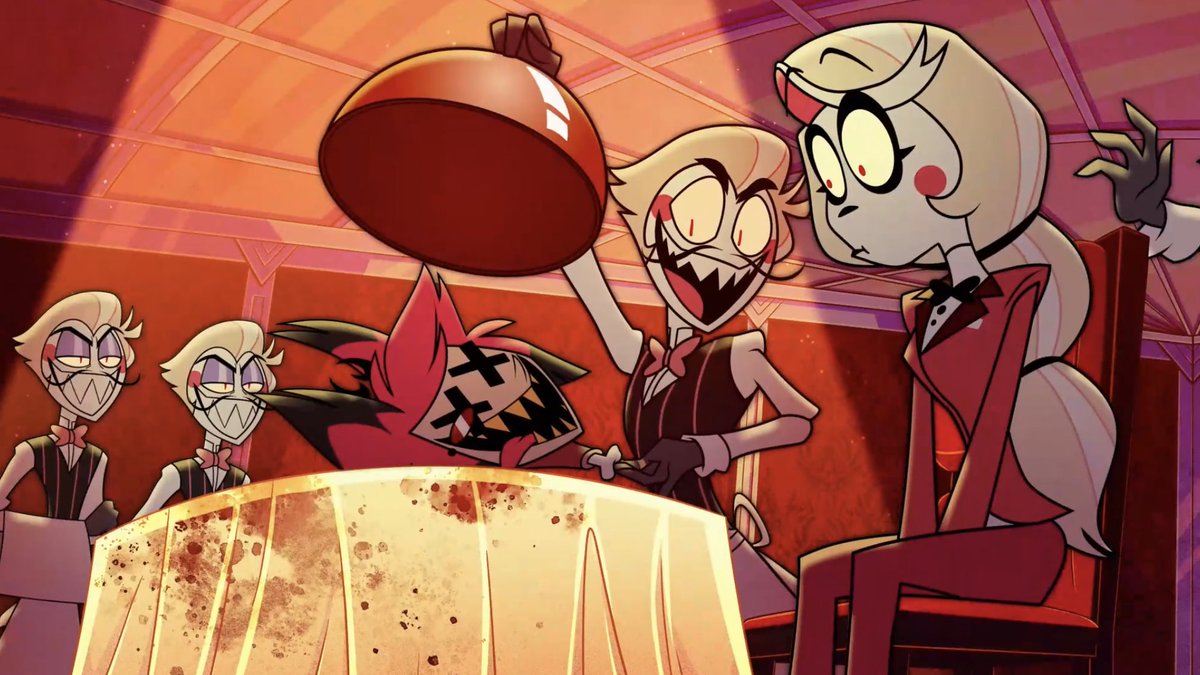 spookiepie_'s tweet image. I love how Luci clearly didn’t know who Alastor was prior to being introduced to him and it only took the suggestion of Alastor being a father figure to Charlie for him want this dude d3ad
#SpookiePie #HazbinHotel #Hazbin