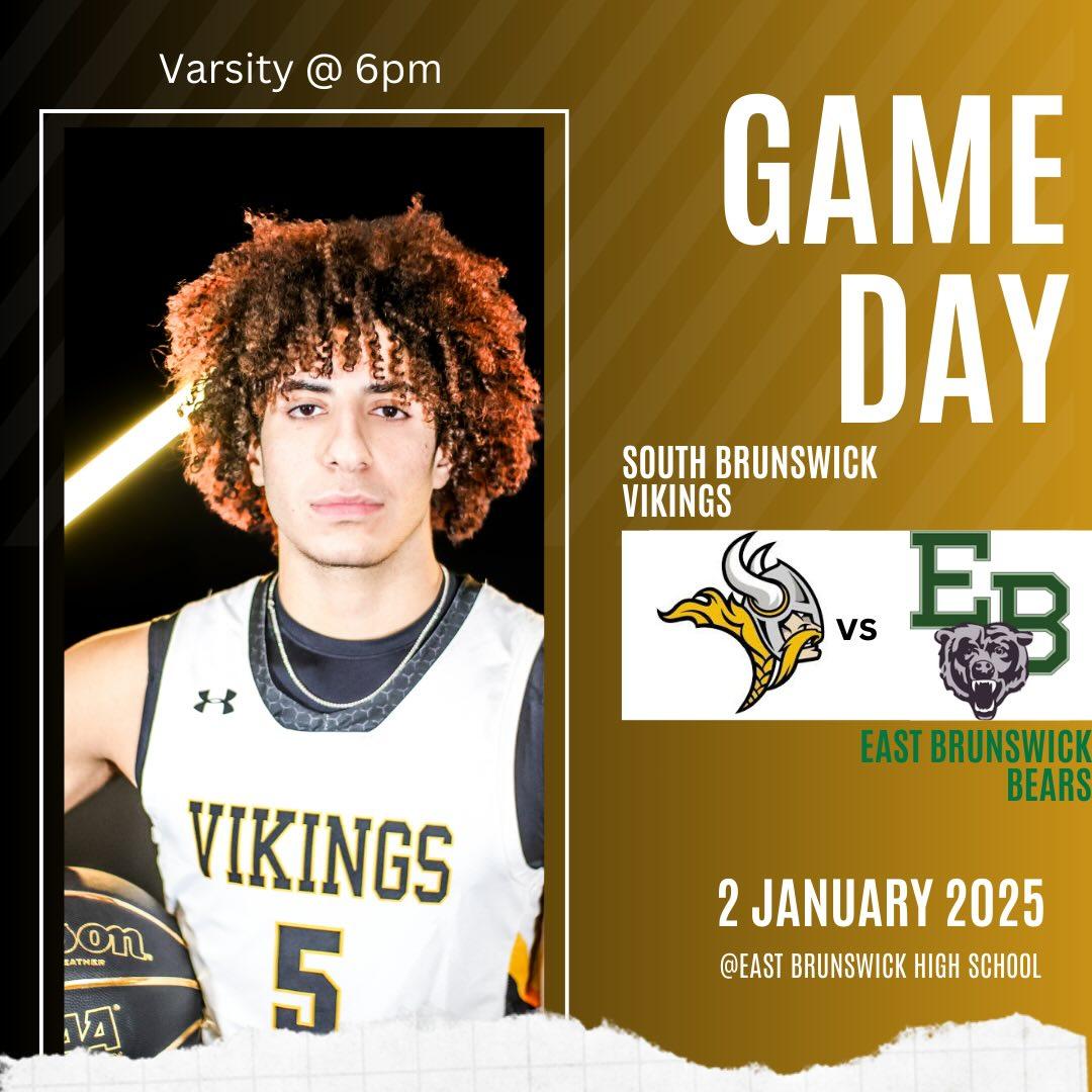 Game Day‼️

The Vikings tip off the new year traveling to East Brunswick for a divisional matchup! 

#govikings #sbvikingsbball