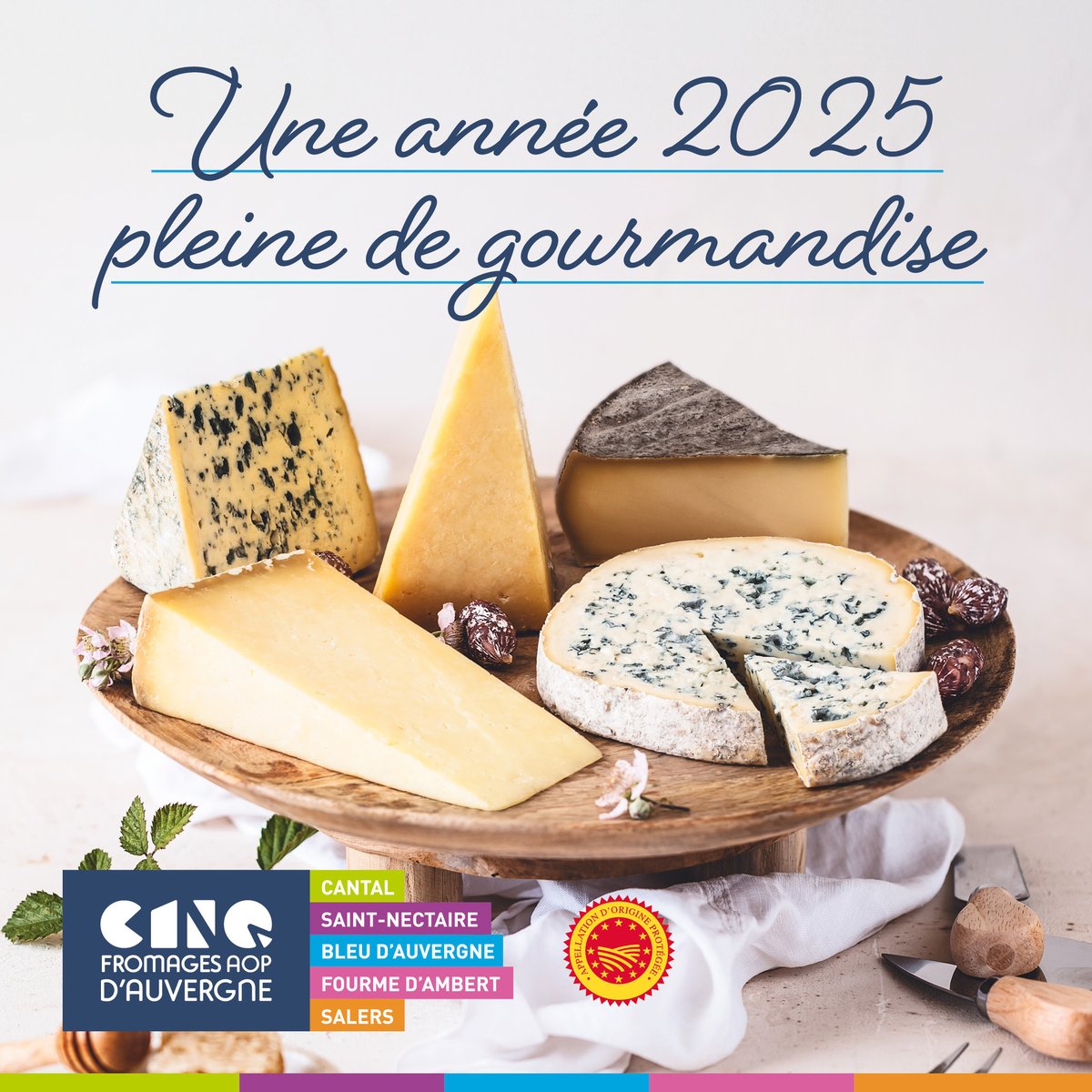 Avec les Cinq Fromages AOP d'Auvergne à vos côtés chaque jour ! 🤗