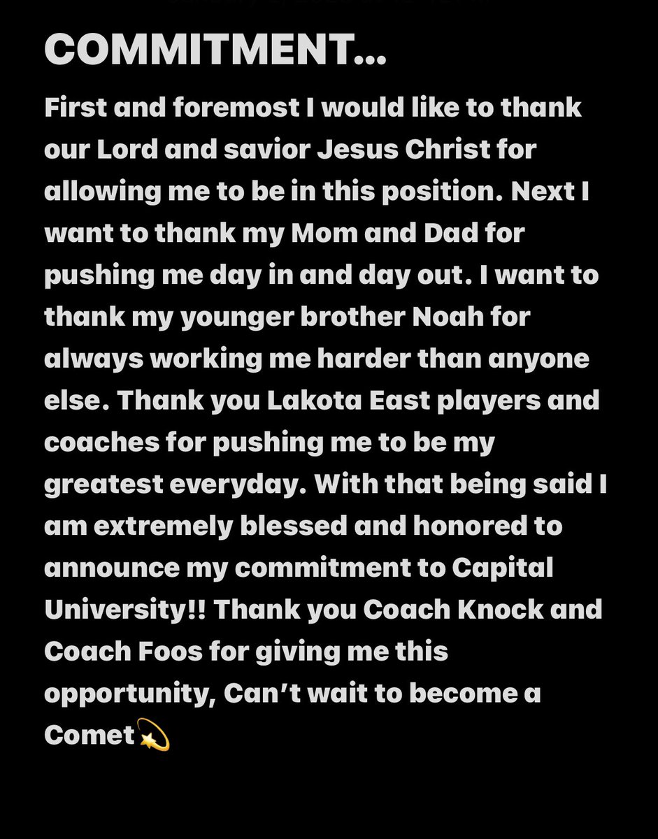 𝙣𝙞𝙘𝙠 𝙢𝙞𝙡𝙡𝙚𝙧 ♛ (@_nickmiller8) on Twitter photo #AGTG Jeremiah 29:11
Blessed with this opportunity!! Thank you <a href="/KnockCoach/">Coach Knock</a> and <a href="/CoachFoos/">Brian Foos</a> for giving me this great opportunity!!
I’m Ready #GoCap #AGTG Jeremiah 29:11
Blessed with this opportunity!! Thank you <a href="/KnockCoach/">Coach Knock</a> and <a href="/CoachFoos/">Brian Foos</a> for giving me this great opportunity!!
I’m Ready #GoCap