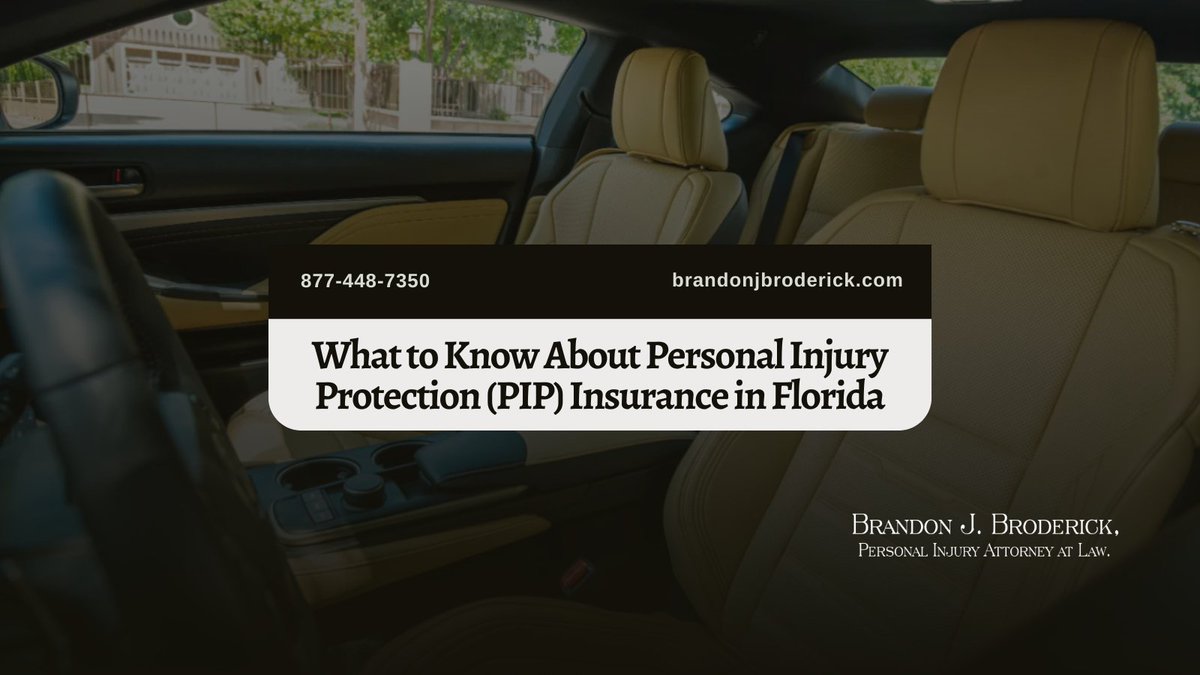 bjbroderick's tweet image. Florida's PIP insurance is a lifeline for accident victims—but it's not without limitations. 🤔💡 Learn how to navigate PIP claims, maximize your benefits, and avoid common pitfalls in Florida's no-fault system. 👉 tinyurl.com/y4z9s3d3

#PIPInsurance #AccidentAttorney #FLLaw