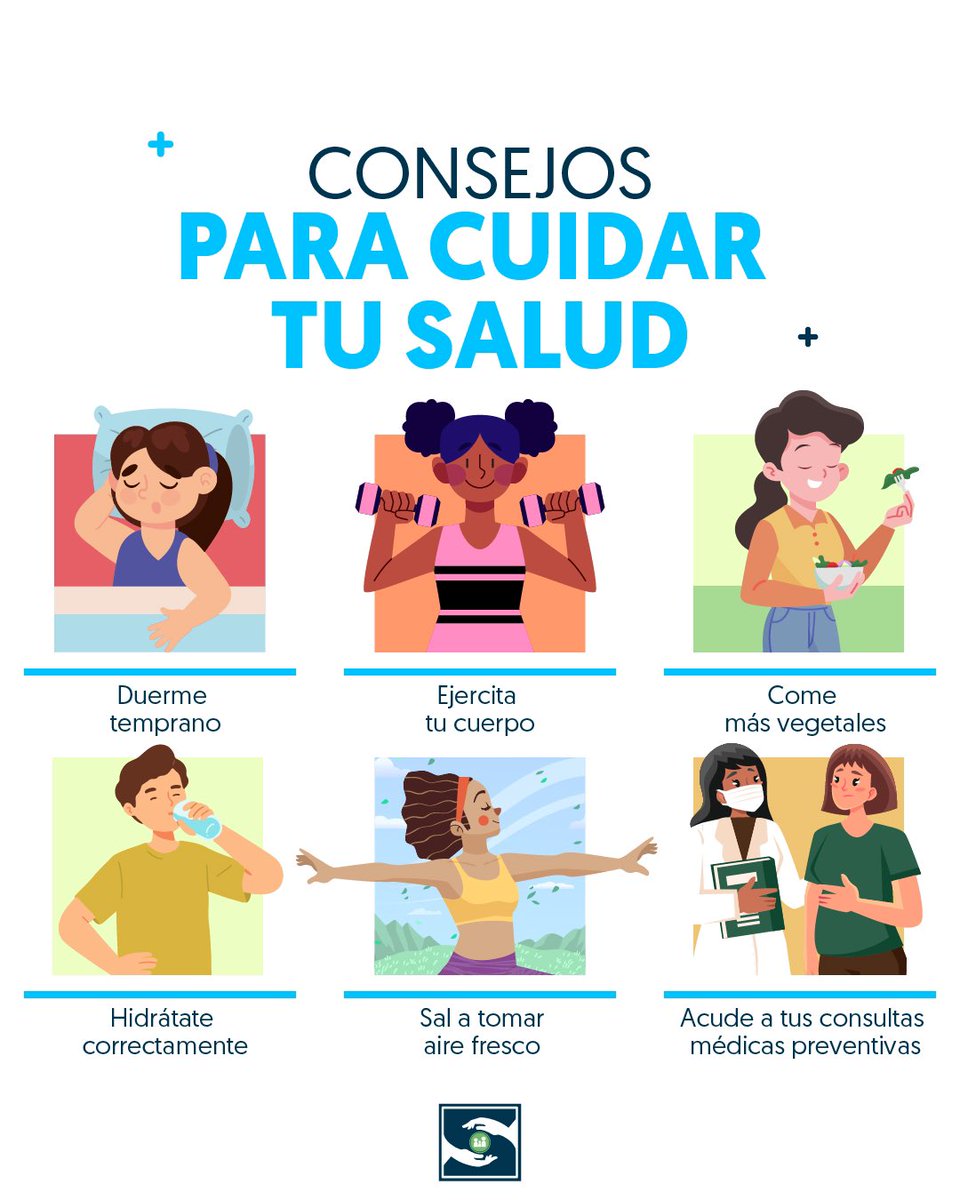 Tu salud es lo primero✅ 
¡Empieza el año con el pie derecho!

👌Cuidar tu salud es posible practicando hábitos sencillos de forma consistente:
comer saludable, practicar algún deporte o ejercicio y acudir a tus chequeos médicos preventivos son algunos por los que puedes empezar.