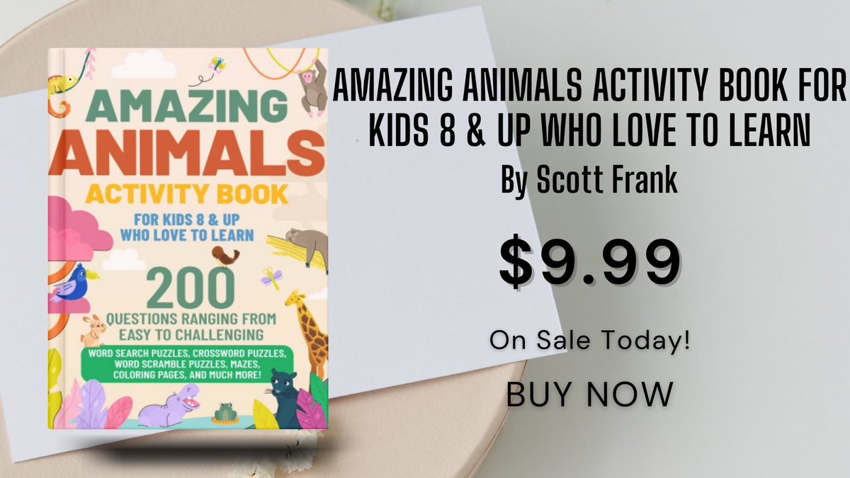 Whizbuzz's tweet image. This isn't your regular activity book. It's an exciting journey through the animal kingdom, all in pages of a book. #LearningAdventure cravebooks.com/b-39195?refere…