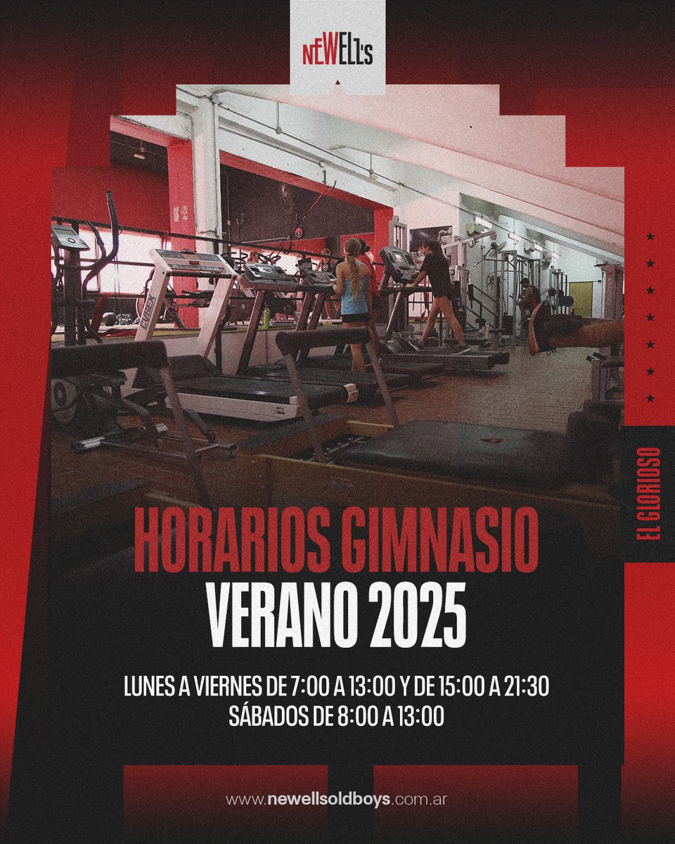 Horarios de verano para el gimnasio leproso 🕜

A partir de este mes, el GIM tendrá actividad de lunes a viernes de 7:00 a 13:00 y de 15:00 a 21:30 y los sábados de 8:00 a 13:00.

¿Te querés sumar a entrenar? 📲 341 763-0101