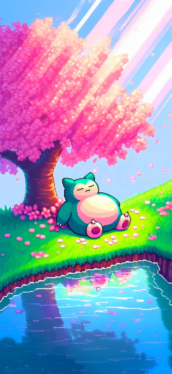 ItsDone2000's tweet photo. Pixel Snorlax Wallpaper https://t.co/uqdgwf4vQu