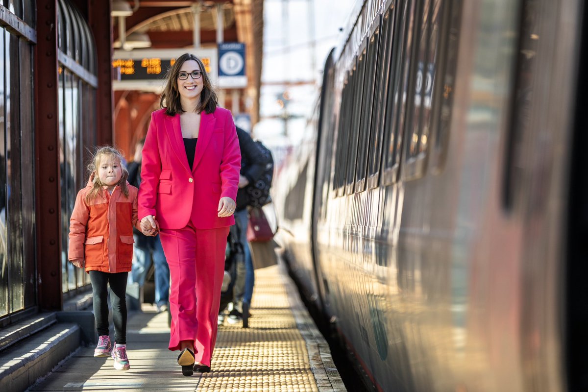 Alongside my family, I hopped aboard the Amtrak from Wilmington to Washington to fight for all working families. Because of your votes, I'm ready to become your new Member of Congress tomorrow.