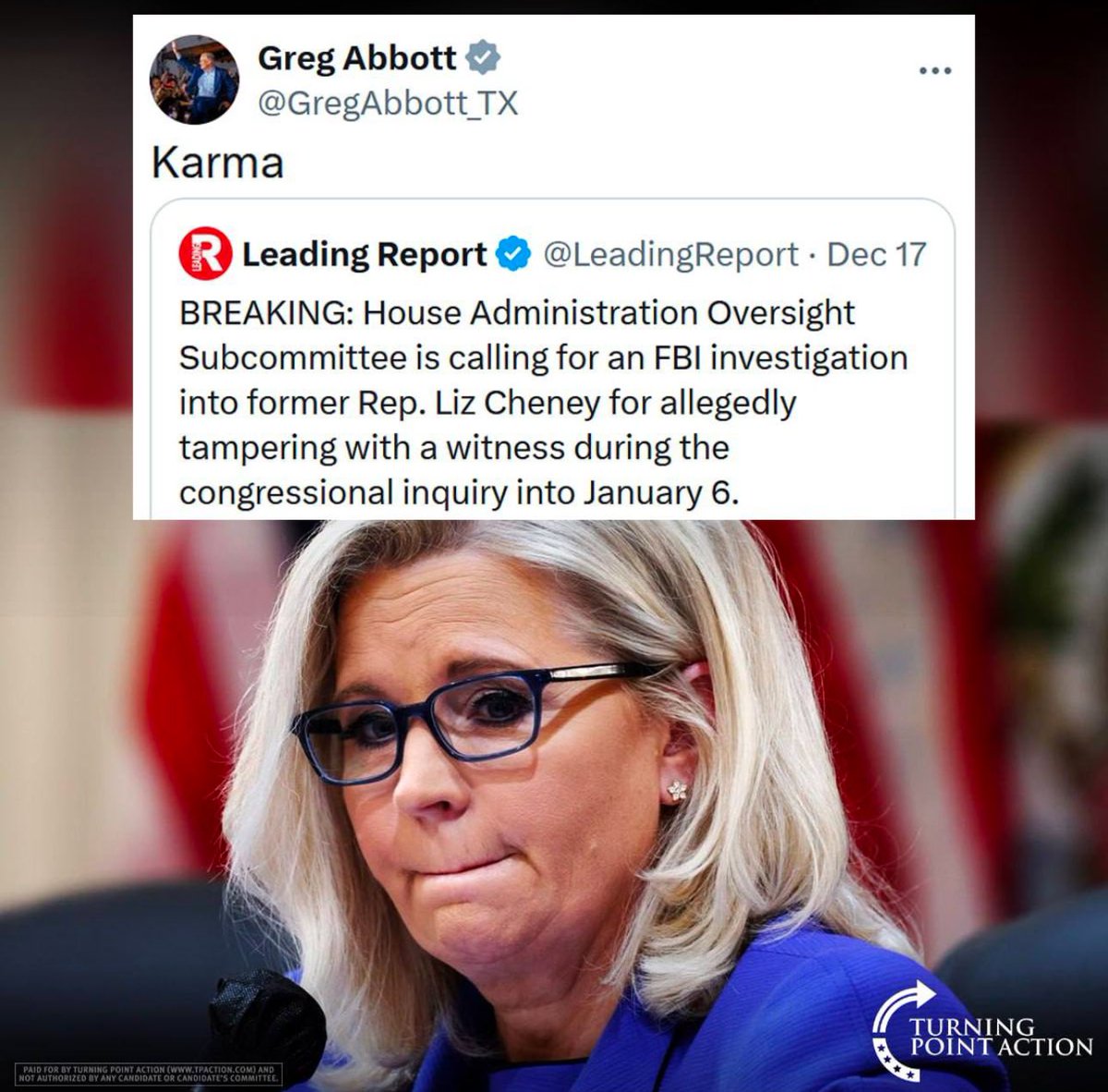 GuntherEagleman's tweet image. Karma is a b*tch!  Lock her up!