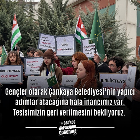 Müzakereye varız. Ama hakkımızı veren ve adilce olan.
#cerkesderneginedokunma
 <a href="/herkesicinCHP/">CHP 🇹🇷</a>  <a href="/cankayabelediye/">Çankaya Belediyesi</a>