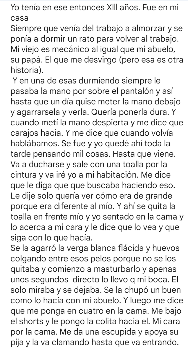 relatoscal's tweet image. Feliz año nuevo a todos, espero este más activo por acá este año, pero ayúdenme contando sus experiencias morbosas. No se las guarden.

Tratando de versela a mi papá
#morbo #paja #padreehijo #hot