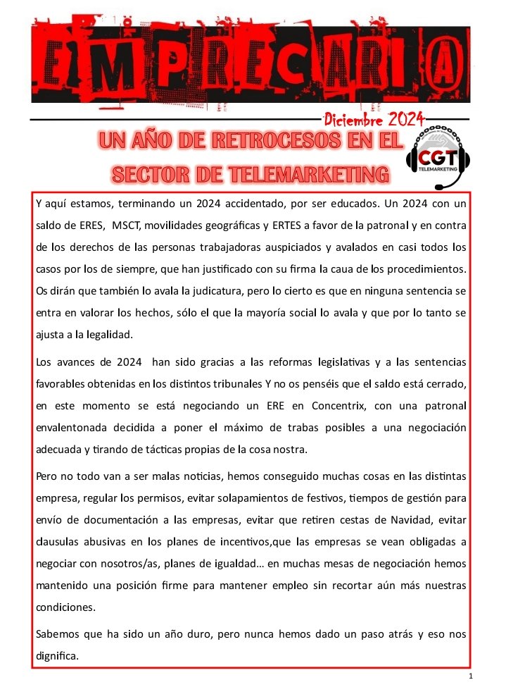 Sindicato TTyCC Foundever Madrid tweet media