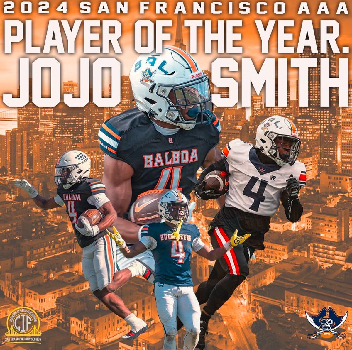 blessed to receive :

player of the year 🏆💫🏴‍☠️
#Jobfinished #Bigbucs #247sports 
#playeroftheyear #balboafootball