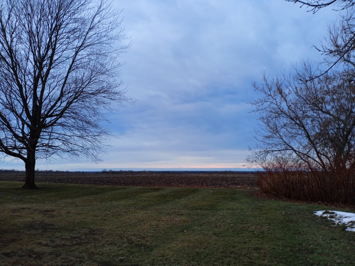 Andrew Wyeth mood behind the church parking lot.