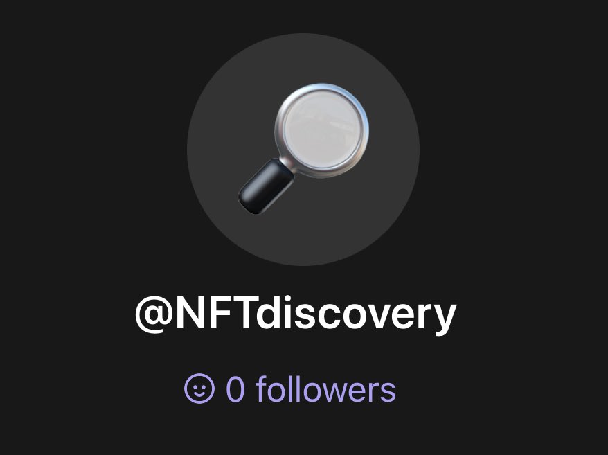 NFT discovery tweet media