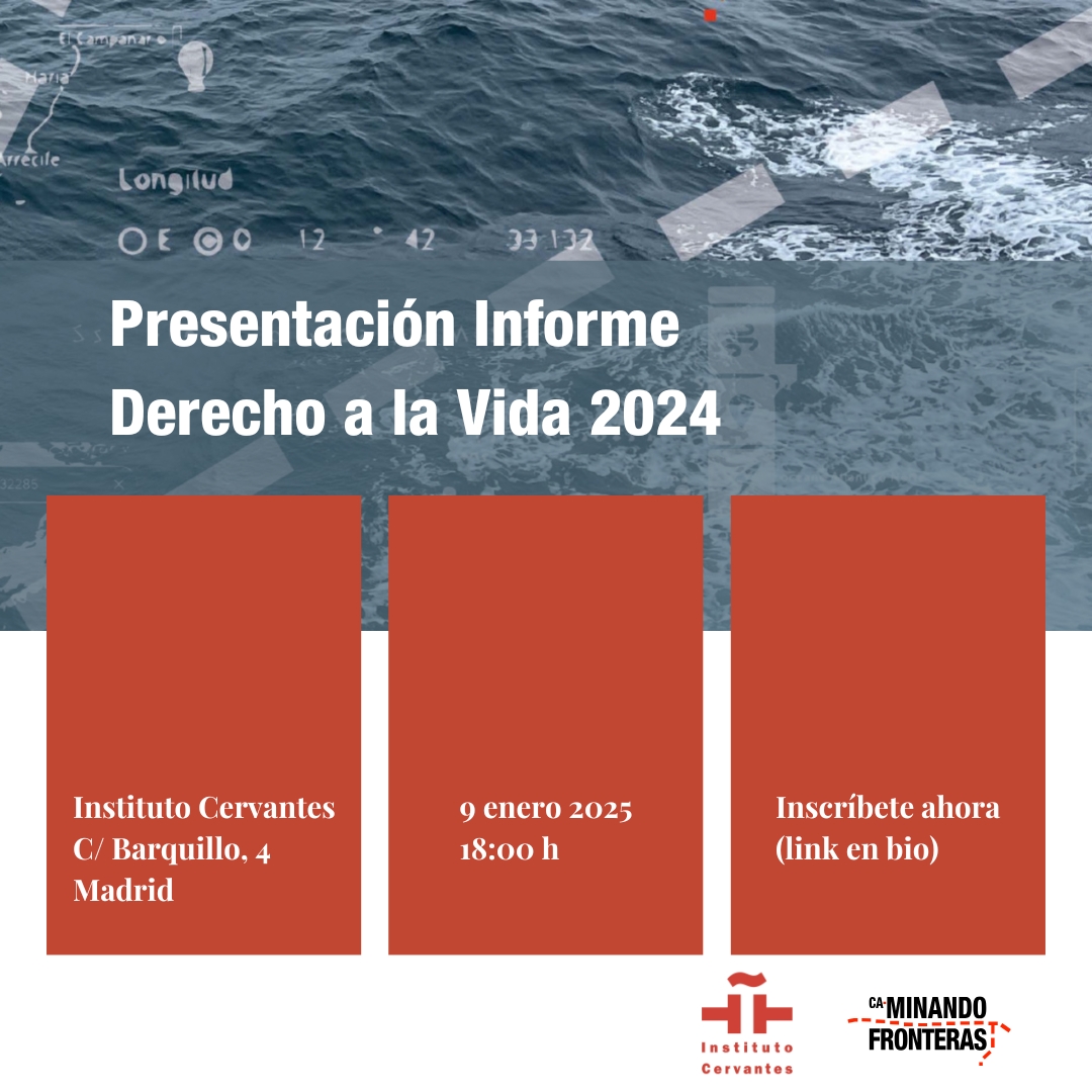 El 9 de enero presentaremos el informe Derecho a la Vida 2024 en el Instituto Cervantes. Acompáñanos para seguir haciendo memoria de las vidas que se quedaron en el camino.

Regístrate: bit.ly/presentacionce…
#derechoalavida2024
#tragediasilenciada