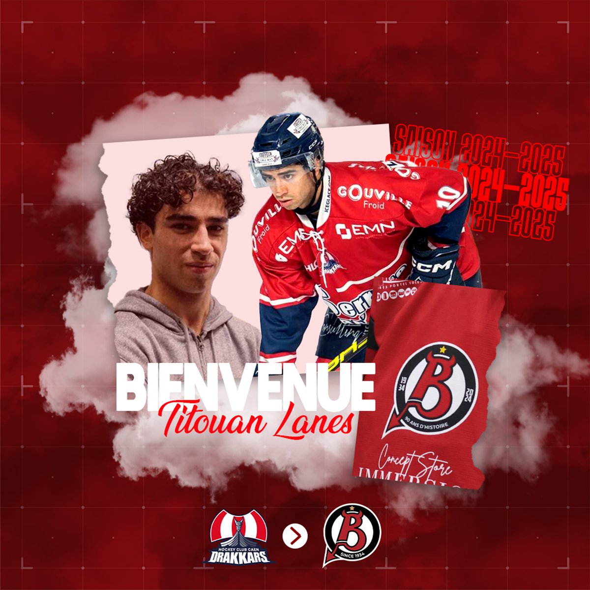 DiablesRouges05's tweet image. 👹 𝐈𝐍𝐅𝐎 𝐌𝐄𝐑𝐂𝐀𝐓𝐎 👹

Présenté par notre partenaire @maregionsud !

𝐓𝐢𝐭𝐨𝐮𝐚𝐧 𝐋𝐀𝐍𝐄𝐒 est briançonnais ! 🔥 

Bienvenue Titouan ! 🔴⚪

#TitouanEstBriançonnais | #LetsGoDR