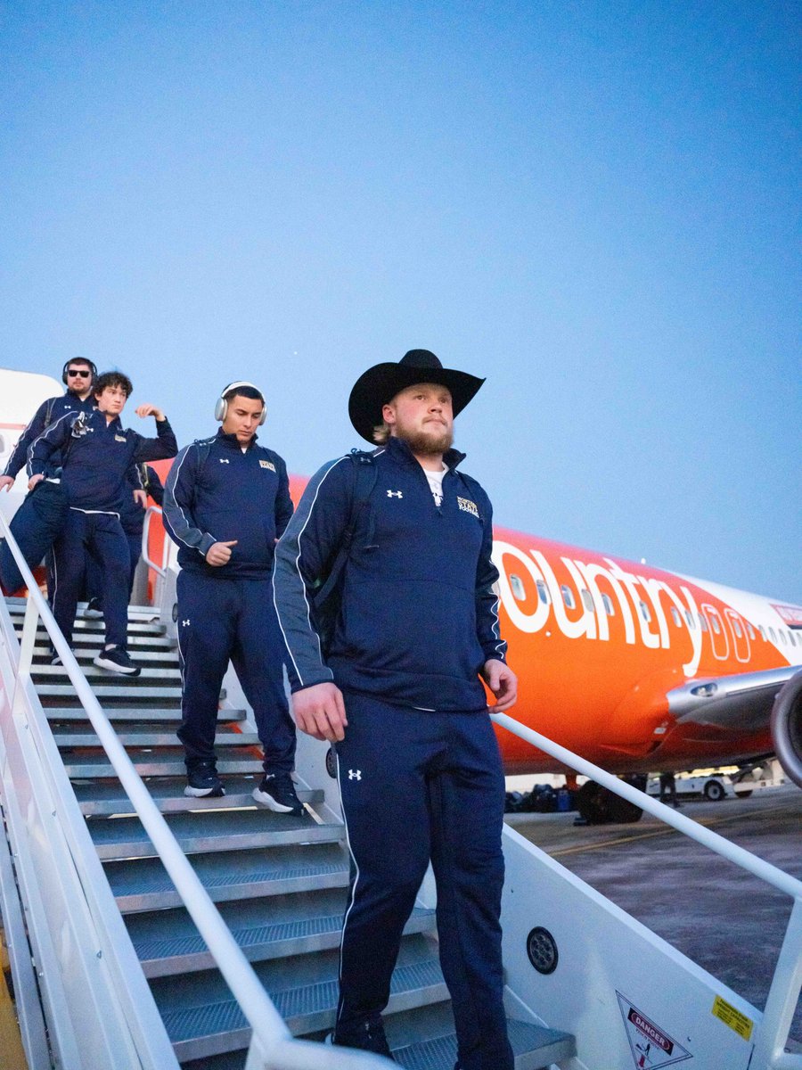 MSUBobcats_FB's tweet photo. Wheels down in TX 📍

#BobcatBuilt | #CATS https://t.co/GCFzEIWdSH