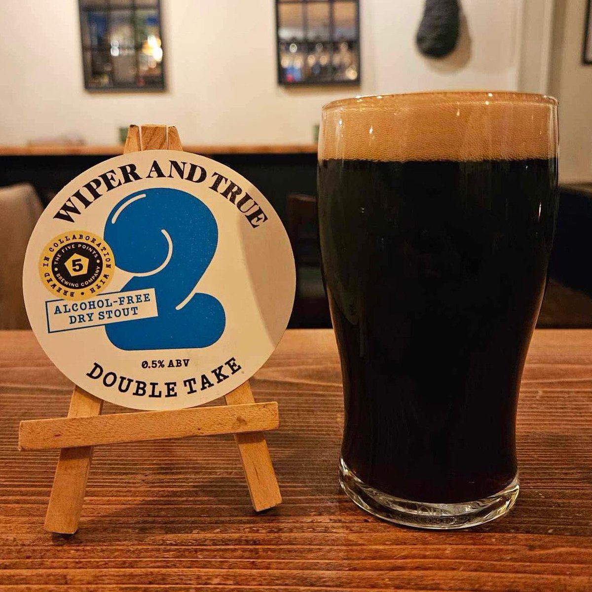 Sidney & Eden Bristol (@sidneyandeden) on Twitter photo FRESH ON TAP! Double Take 0.5% Alcohol-Free Dry Stout from <a href="/WiperAndTrue/">Wiper and True | Beautiful Beer</a> & <a href="/FivePointsBrew/">The Five Points</a> FRESH ON TAP! Double Take 0.5% Alcohol-Free Dry Stout from <a href="/WiperAndTrue/">Wiper and True | Beautiful Beer</a> & <a href="/FivePointsBrew/">The Five Points</a>