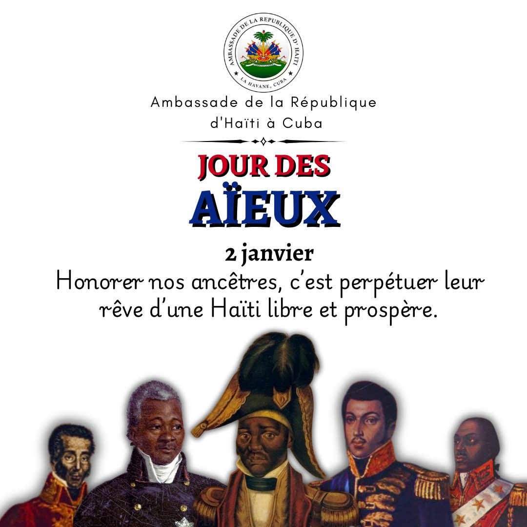 Onè, respè pou zansèt nou yo.