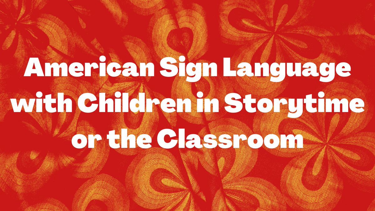 Starts next week! Learn responsible strategies for signing with #ASL in storytime or the classroom with all kids! This 6-week eCourse from <a href="/alaeditions/">ALA Editions | ALA Neal-Schuman</a> begins Mon, Jan 6. Register now at buff.ly/4idWiPE