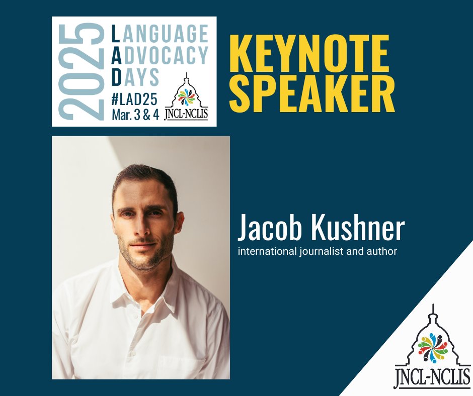 JNCLInfo's tweet image. “Unless we speak their language, stories go untold.”
At #LAD25, Jacob Kushner’s keynote Stories Without Borders will explore the power of language in uncovering the world’s untold stories. 🌎
📍 Washington, DC | March 2025
🎟️ Don’t miss it: bit.ly/41hRhPS