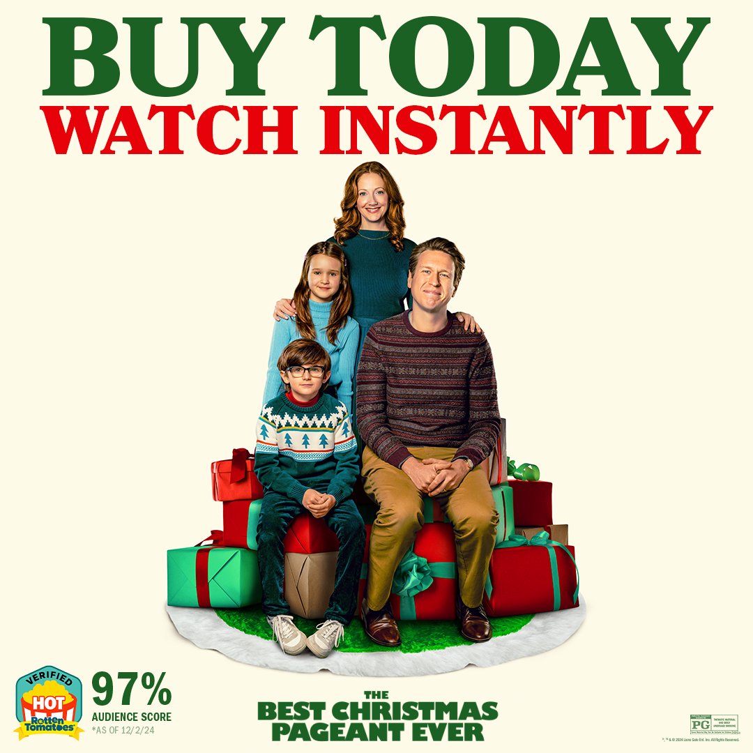 Memories are made at home! Watch the #BestChristmasPageantEver now - buy today, watch instantly! 🎄