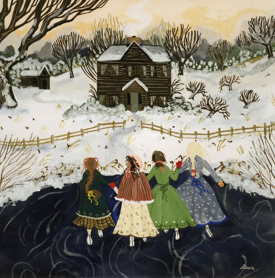 Little Women Winter by Laura Irene