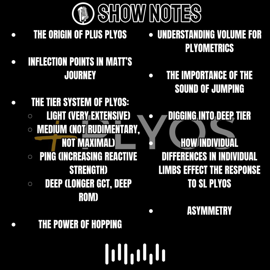 Episode 79 with <a href="/McInnesWatson/">Matt</a> 

Tier System of Plyos, Hopping, Asymmetry, and Much More ⤵️

podcasts.apple.com/us/podcast/mov…