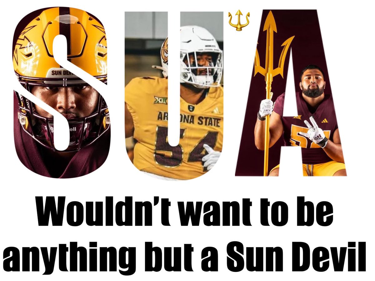 Born and raised in Arizona, coming back to represent my home state is a dream come true. I’m incredibly grateful to continue this journey with my team, brothers, and my coaches here at ASU. This is more than just a game—this is home. #ForksUp