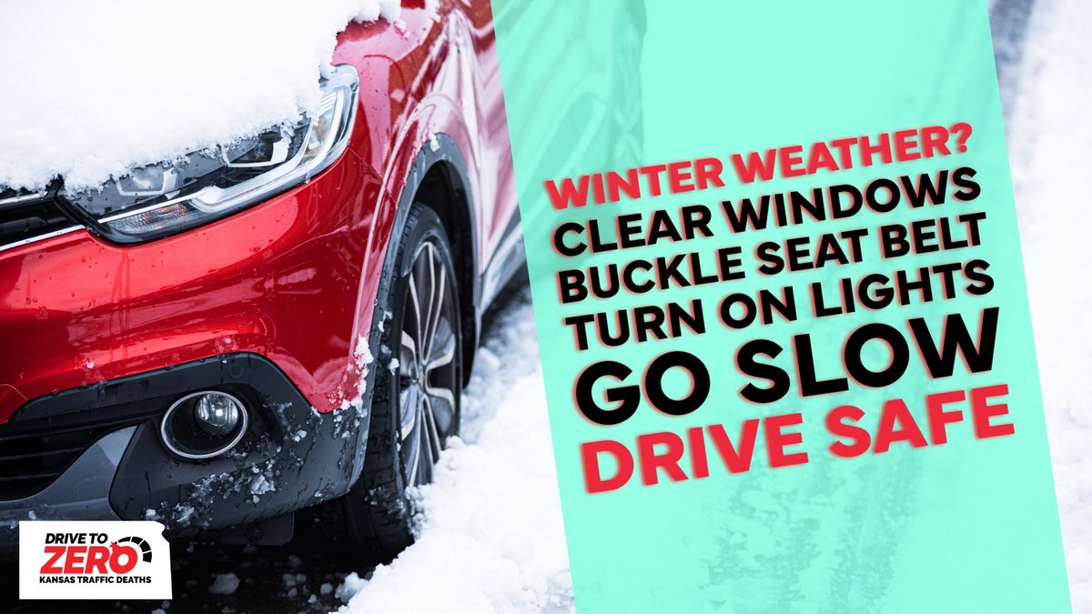 When the snow or ice falls, leave earlier, drive slower, put more space between you and the vehicle in front of you.