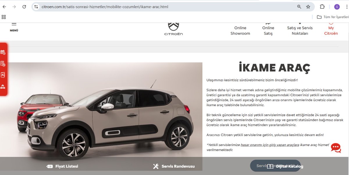 akifpac's tweet photo. Citroen verdiği sözün arkasında durmuyor kendi internet sitesinde yazmasına rağmen 30 gündür süren aracımın arıza onarımı süresince ikame araç konusunda gerektiği gibi yardımcı olmamıştır. @CitroenTurkiye @CitroenFrance @Citroen @ArkasOtomotiv @Stellantis @StellantisFR https://t.co/eeJJwmvdW3