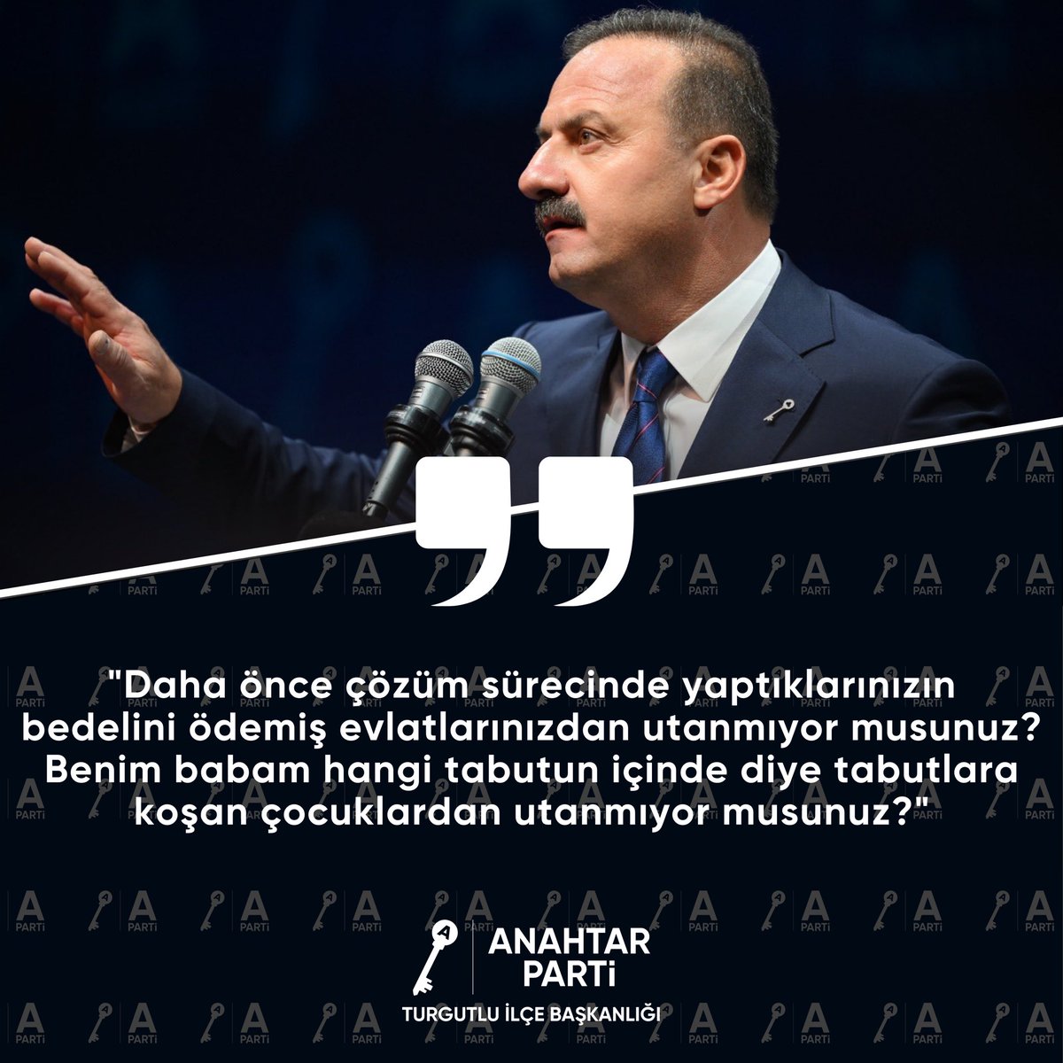 apartiturgutlu's tweet photo. “Benim babam hangi tabutun içinde diye tabutlara koşan çocuklardan utanmıyor musunuz?”

@yavuzagiraliog 
@anahtarparti 

#AslaMüsaadeEtmeyeceğiz #YavuzAğıralioğlu #AnahtarParti https://t.co/q62zB6jQdJ