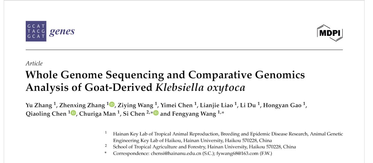 Renerio P. Gentallan Jr. (@rpgentallan) on Twitter photo Our liquid-nitrogen-free DNA extraction protocol worked! Recently cited, the method was used in the whole genome sequencing of goat-derived ๐๐ญ๐ฆ๐ฃ๐ด๐ช๐ฆ๐ญ๐ญ๐ข ๐ฐ๐น๐บ๐ต๐ฐ๐ค๐ข (Zhang et al. 2024).
๐: doi.org/10.1016/j.mex.โฆ
๐:doi.org/10.1016/j.mex.โฆ
๐:doi.org/10.1016/j.mex.โฆ Our liquid-nitrogen-free DNA extraction protocol worked! Recently cited, the method was used in the whole genome sequencing of goat-derived ๐๐ญ๐ฆ๐ฃ๐ด๐ช๐ฆ๐ญ๐ญ๐ข ๐ฐ๐น๐บ๐ต๐ฐ๐ค๐ข (Zhang et al. 2024).
๐: doi.org/10.1016/j.mex.โฆ
๐:doi.org/10.1016/j.mex.โฆ
๐:doi.org/10.1016/j.mex.โฆ