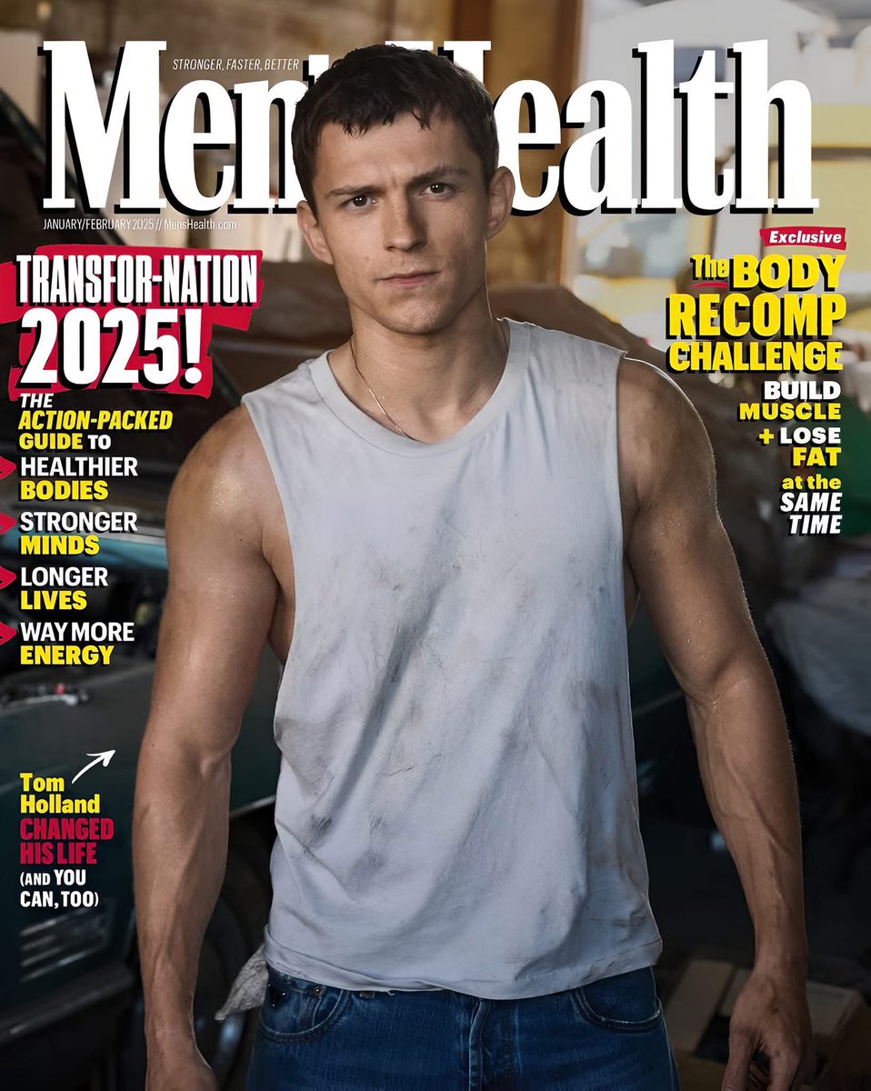 KimKimuntu's tweet photo. Tom Holland pour le magazine MEN’S HEALTH 2025.
📸: Carter Smith
#tablettedechocolat https://t.co/7YlKxjxa2Z
