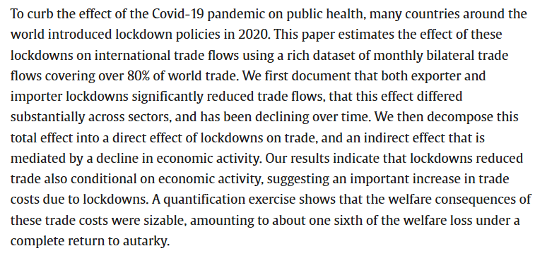 Recently at JIE: "Trade under lockdown" by Antoine Berthou (<a href="/AntoineBerthou/">Antoine Berthou</a>) and Sebastian Stumpner (<a href="/SStumpner/">Sebastian Stumpner</a>)

doi.org/10.1016/j.jint… 1/2