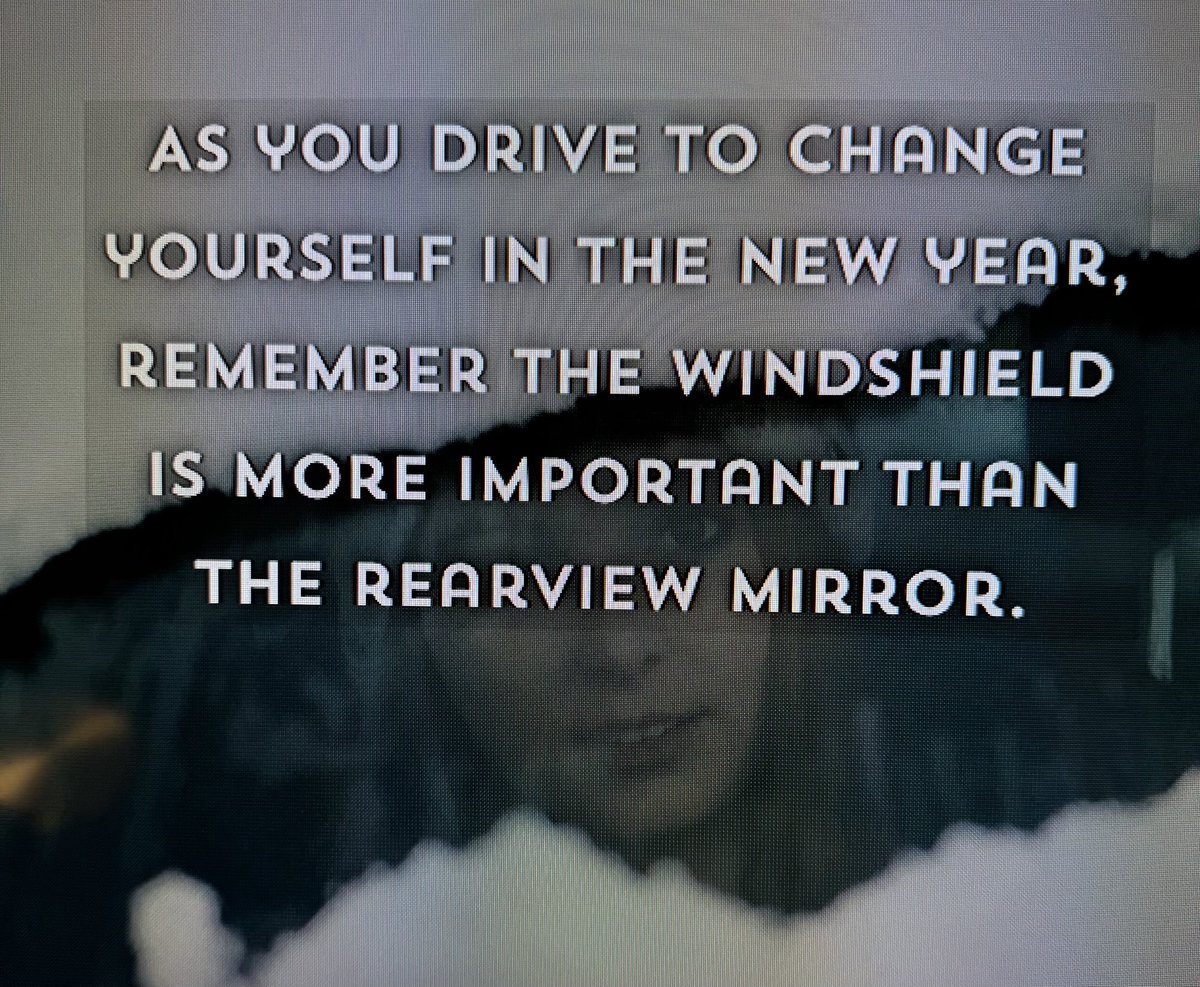 Now that we are into the new year, keep your eyes on the road ahead. You don’t want mis what might be just around the next corner. 
✌️&amp;❤️ Tom J